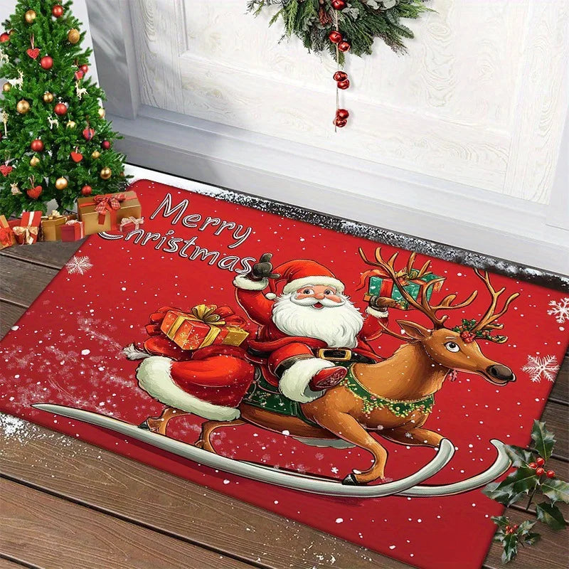 Christmas Door Mat Outdoor and indoor Carpet Home Decor